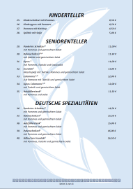 Speisekarte